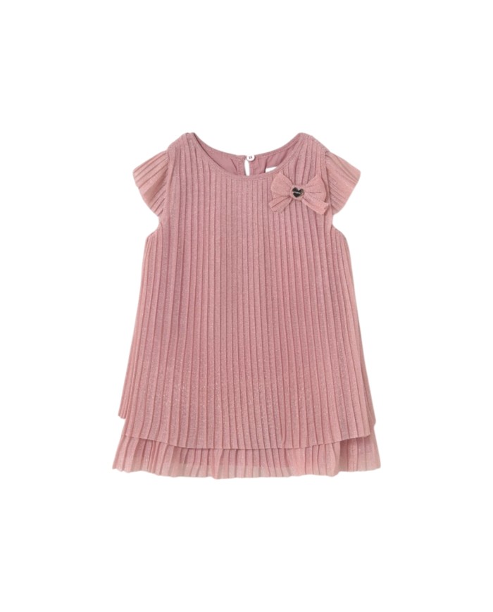 1907 Vestido tul plisado bebe