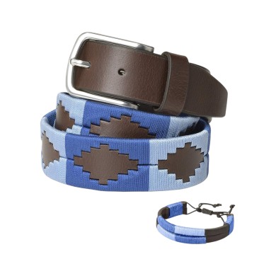 POLO Azul Cinturon argentino FBM